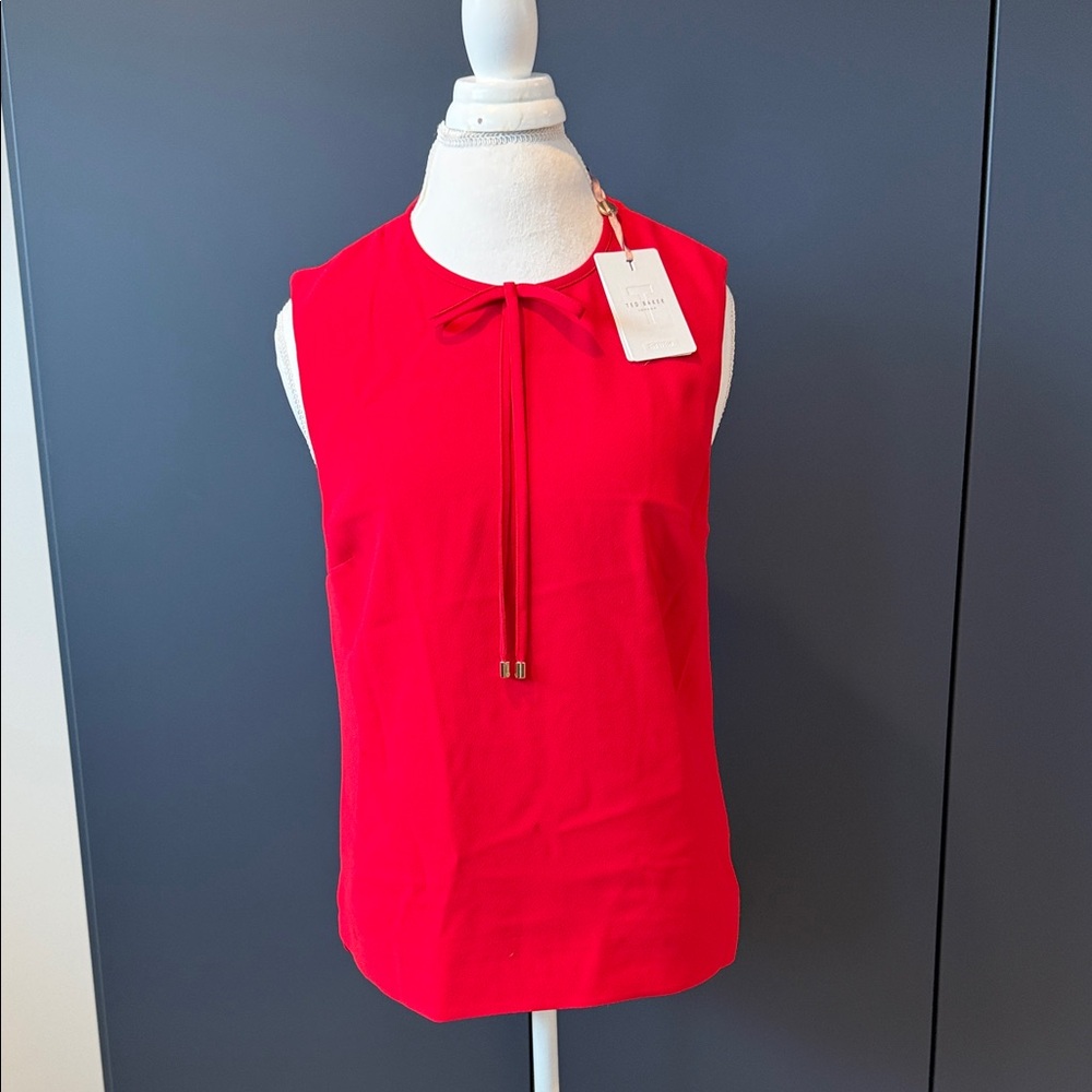 Ted Baker of London Elegant Red Sleeveless Top